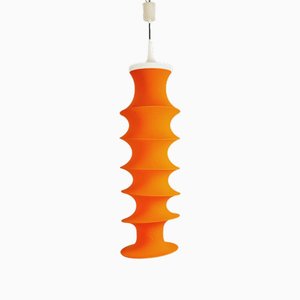 Italian Orange Milano Falkland Pendant Lamp by Bruno Munari for Danese, 1970s
