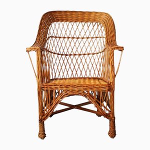 Woven Rattan Armchair
