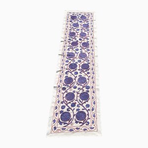 Handmade Pomegranate Design Crochet Table Runner, 1980s