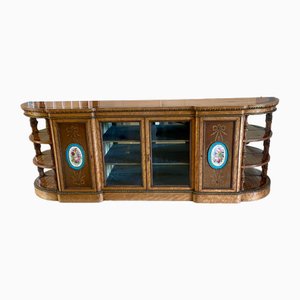 Großes antikes Sideboard aus Satinholz mit Intarsien und Ormolu Montierung, 1850