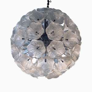 Vintage Sputnik Kronleuchter aus mundgeblasenem Glas von Paolo Venini für Veart, 1960er