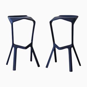 Set of Miura Stools by Konstantin Grcic for Plank