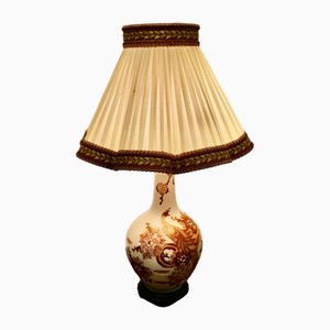 Large Famille Rose Dragon Vase Lamp, 1960s