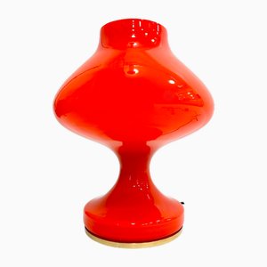 Mid-Century Glass and Brass Table Lamp by Stepan Tabera for Opp Jihlava, 1970s