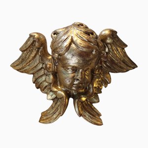 Carved Giltwood Angel Figurine Wall Decor