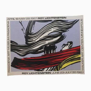 Roy Lichtenstein, Brushstrokes at Pasadena Art Museum Poster, 1967, Lithograph