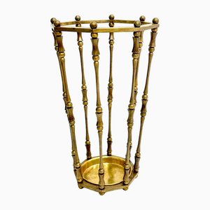 English Brass Umbrella Stand, 1900s