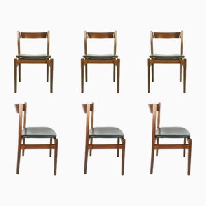 Model 104 Dining Chairs by G. Frattini for Cassina, 1960s, Set of 6