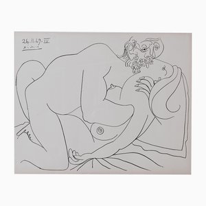 Pablo Picasso, Coppie e nudi femminili, 1969, Lithograph