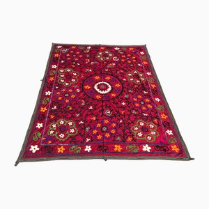 Vintage Handmade Suzani Bohemian Wall Decor, 1970s