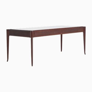 Italienischer Couchtisch aus Mahagoni im Stil von Vittorio Dassi, Italien, 1960