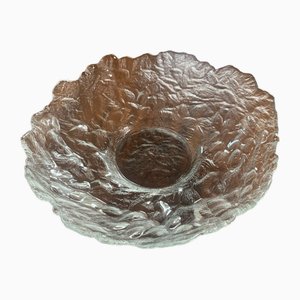 Large Vintage Glass Bowl, 1970s