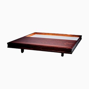 Large Vintage Rosewood Coffee Table by Gianfranco Frattini for Bernini, 1960s