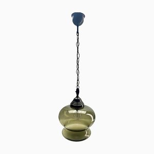 Jugendstil Deckenlampe aus Opalglas von Massive Belgium, 1930er
