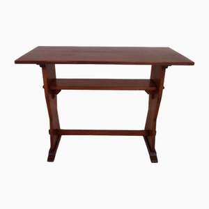 Table d'Appoint Brutaliste en Chêne, 1890s