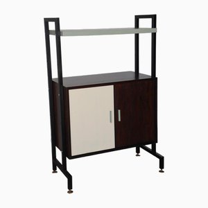 Vintage Bookcase in Wood and Metal, 1960s