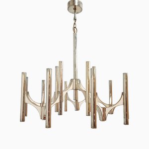 Large Vintage Chandelier by Gaetano Sciolari, 1970s
