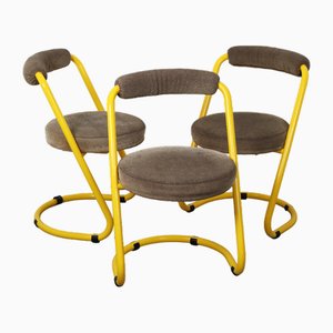Yellow Chairs by Giotto Stoppino, 1970, Set of 4