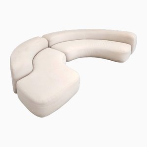 One Curved Sofa by Ennio Chiggio for Nikol, 1970s, Set of 2