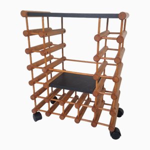 Barcart Weinregal im Stil von Richard Nissen, 1980er
