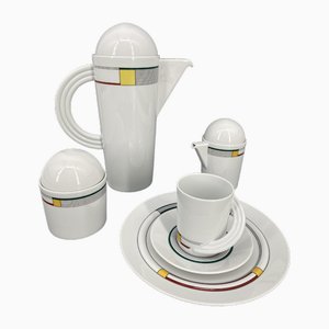 Servicio de café vintage de Mario Bellini para Rosenthal, 2000. Juego de 5