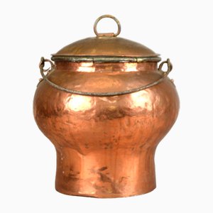 Grand Vase à Eau Antique en Cuivre