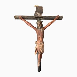 Artista messicano, Cristo sulla croce, XVIII secolo, canna da mais