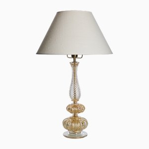 Lámpara de mesa de cristal de Murano de Barovier and Toso, Italia, años 60