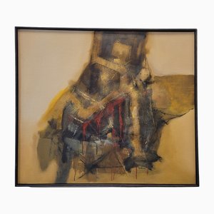 Andrés Mende, H5 Abstract Informalist Artwork, 2017, Öl auf Leinwand
