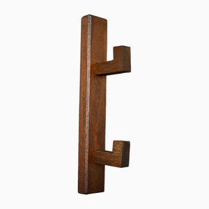 Brutalist Oak Coat Rack