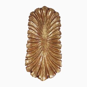 Centro de mesa de madera de álamo y pan de oro, años 30