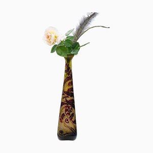 Large Acid Etched Overlay Vase from Gallé, 1904