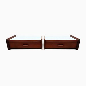 Vintage Scandinavian Floating Nightstands, 1960s, Set of 2