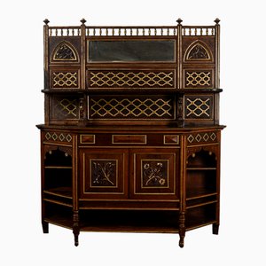 Credenza with Carved Plate Stand