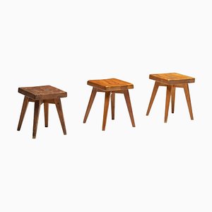 Taburete francés vintage de Christian Durupt and Charlotte Perriand, 1969