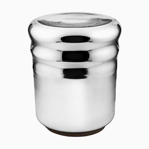 Taburete Wave plateado de Haymann Editions