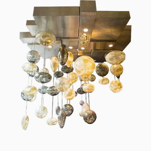 Handblown Glass Chandelier Light Installation by Ken Gangbar, 2000s