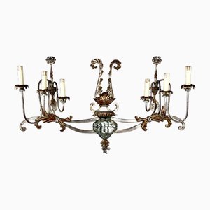Large Silver Gilt Wall Light from Banci Firenze, 1960s