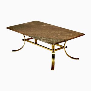 Mid-Century Granite Top Coffee Table, 1970s