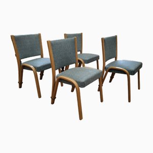 Chaises de Salle à Manger en Noeud de Bois de Steiner 1950s, Set de 4