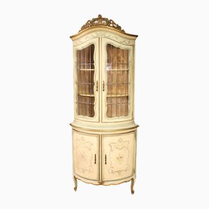 Venetian Lacquered, Gilded and Painted Corner Cabinet, 1970s