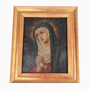 Sevillaner Schulkünstler, Our Lady of Sorrows, Öl auf Kupfer, 18. Jh.