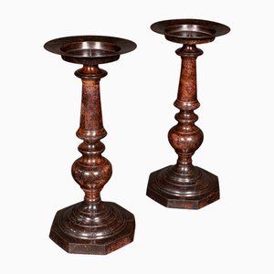 Englische Vintage Art Deco Kerzenständer, 1930er, 2er Set