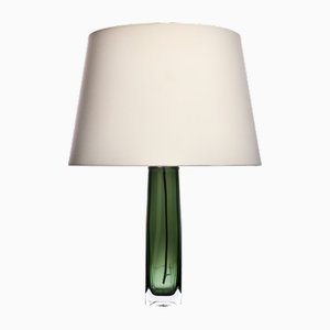 Green Table Lamp by Carl Fagerlund Orrefors, Sweden, 1960s