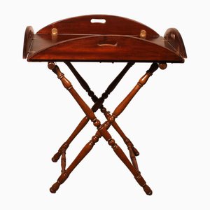 Mahogany Servant with Butler Tray, 19th Century