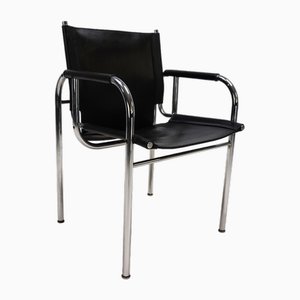 Sillón de cuero de Hans Eichenberger para Strässle, años 70