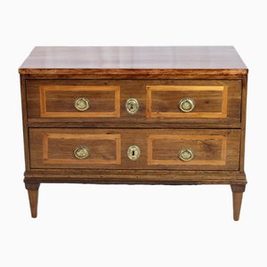 Commode à Deux Tiroirs Louis XVI en Chêne