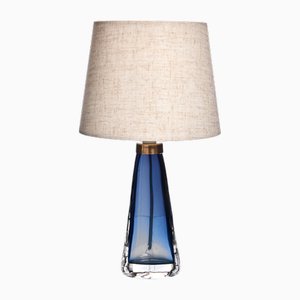 Mid-Century Crystal Table Lamp by Carl Fagerlund for Orrefors, Sweden, 1960s