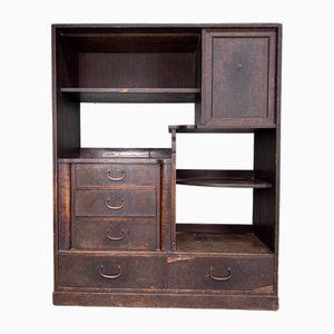 Vitrina Tansu tradicional japonesa para la ceremonia del té, años 20