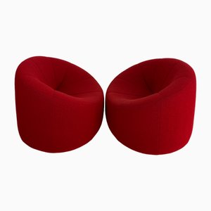 Fauteuils Pumpkin par Pierre Paulin pour Ligne Roset, 1970s, Set de 2